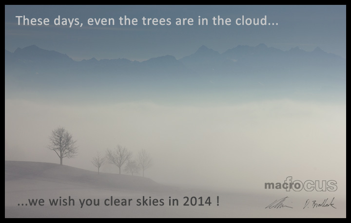 We wish you clear skies in 2014!
